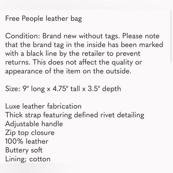 Free People Black Mini Bag - Picture 7 of 7